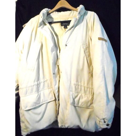 Polo Ralph Lauren Men Sz L Goose Duck Down COZY Puffer Jacket Coat HoodedY2K